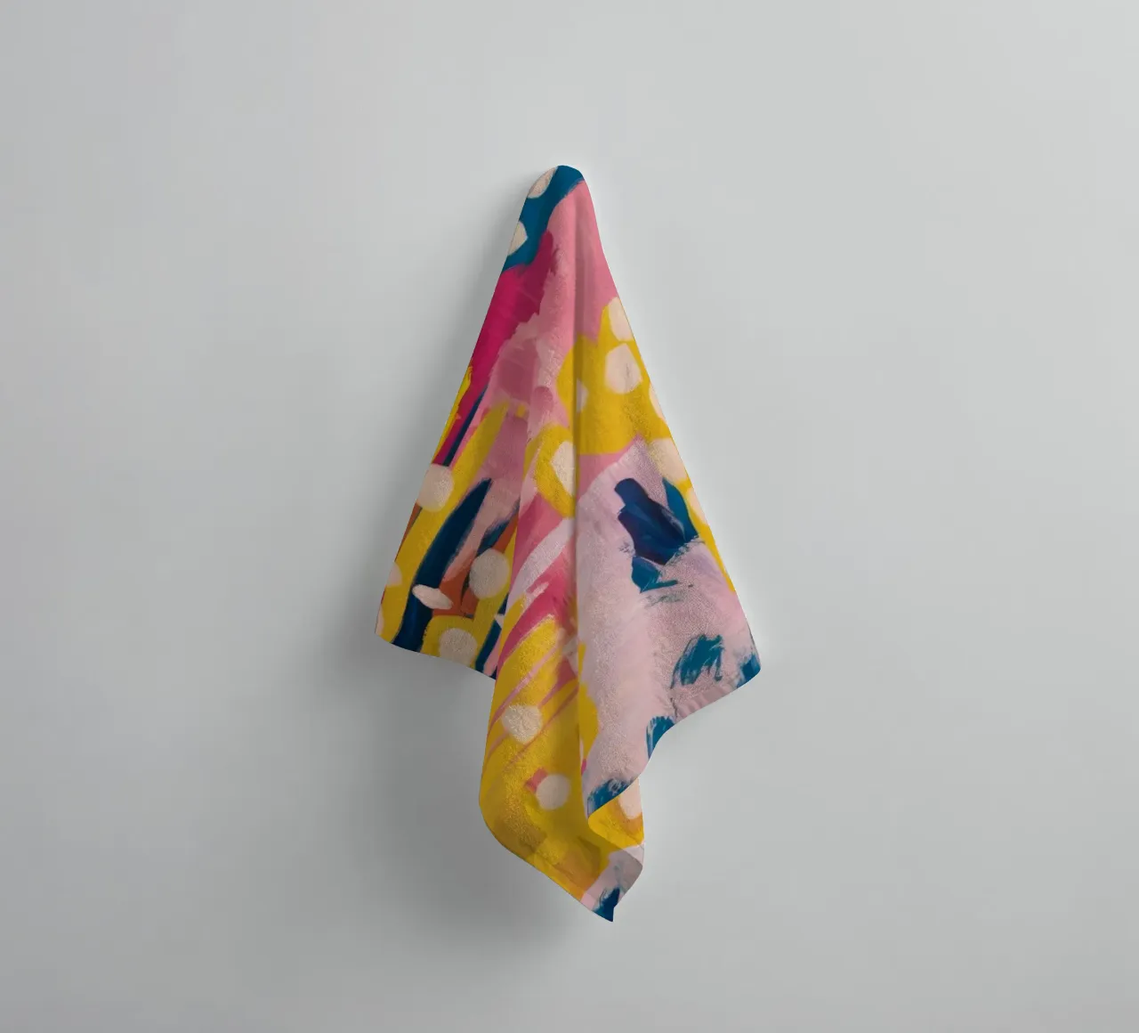 Electric Pixel Fields towel by Sublime Layers