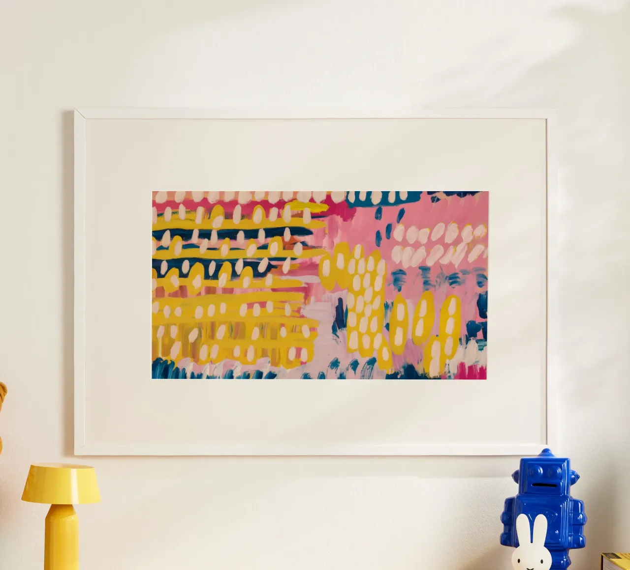 Elektrische pixelvelden poster van Sublime Layers