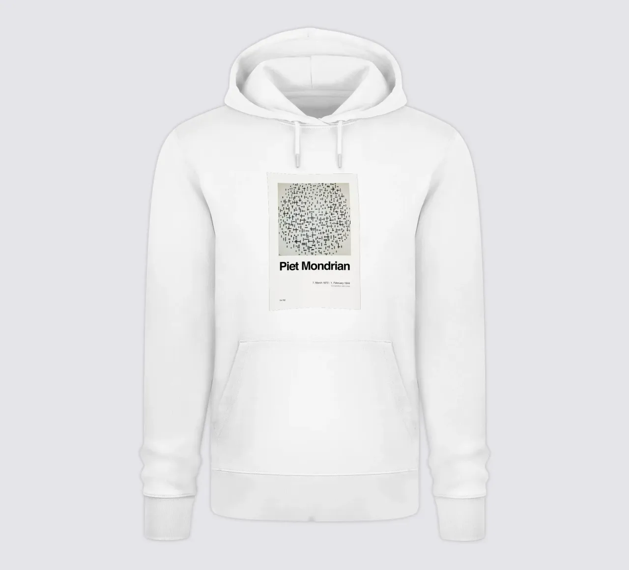 Mondrian - Composition with Lines felpa con cappuccio da ARTOTHEK