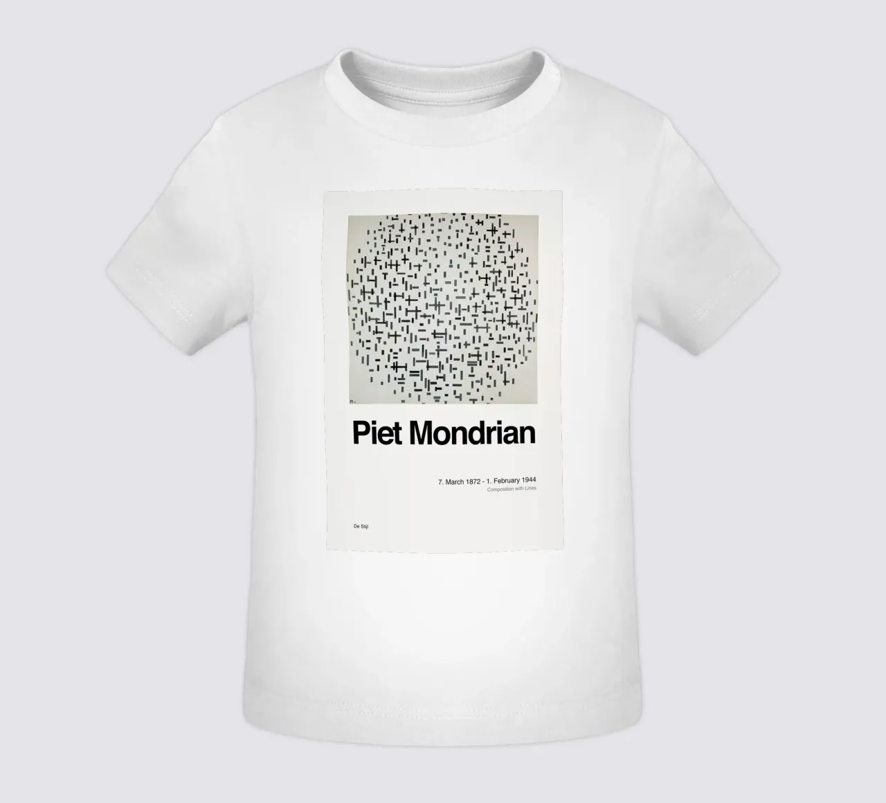 Mondrian - Composition with Lines maglietta neonato da ARTOTHEK