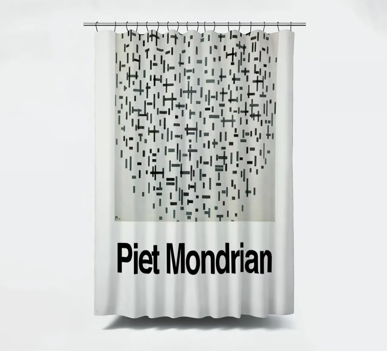 Mondrian - Composition with Lines tenda da doccia da ARTOTHEK