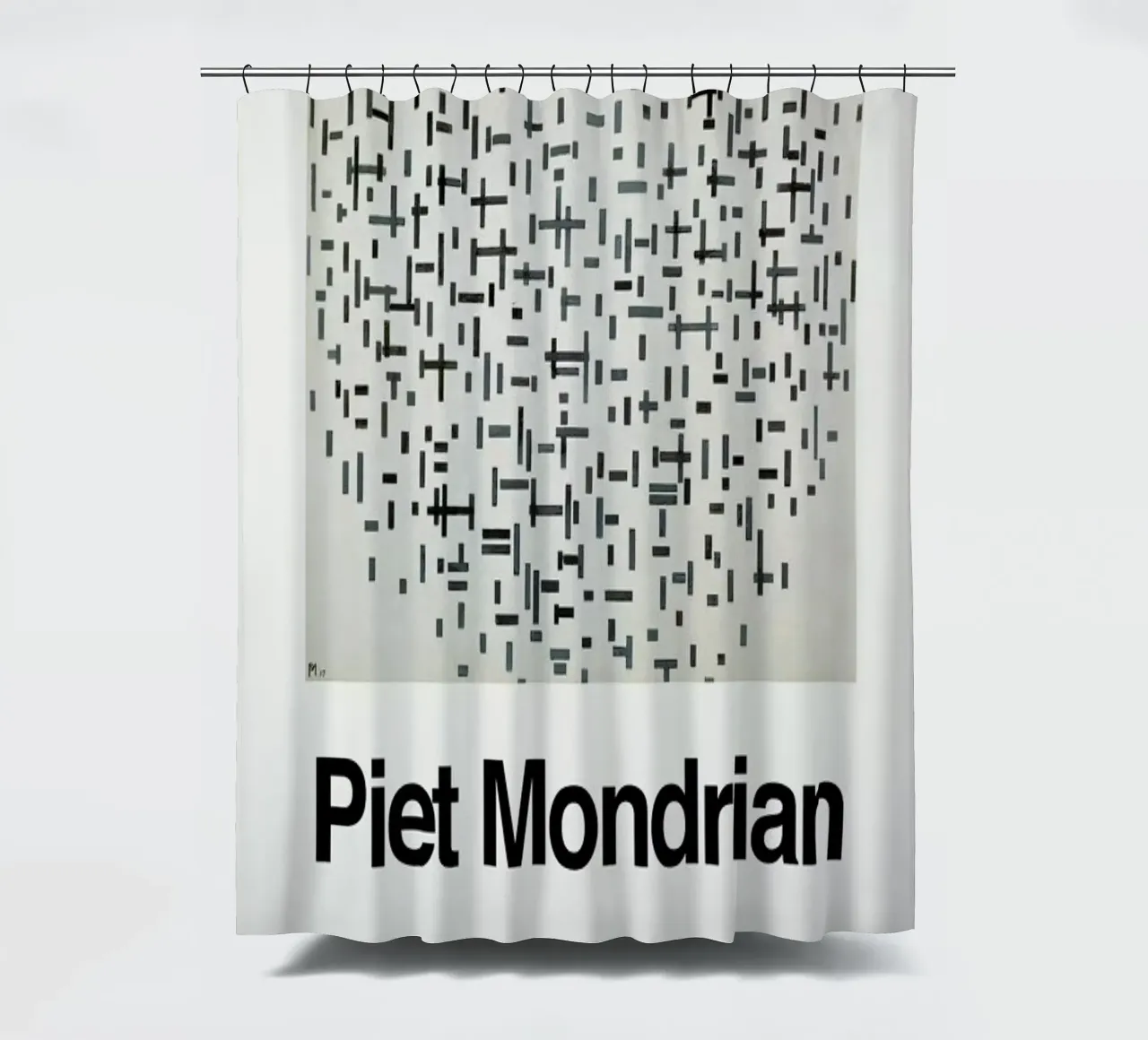 Mondrian - Composition with Lines tenda da doccia da ARTOTHEK