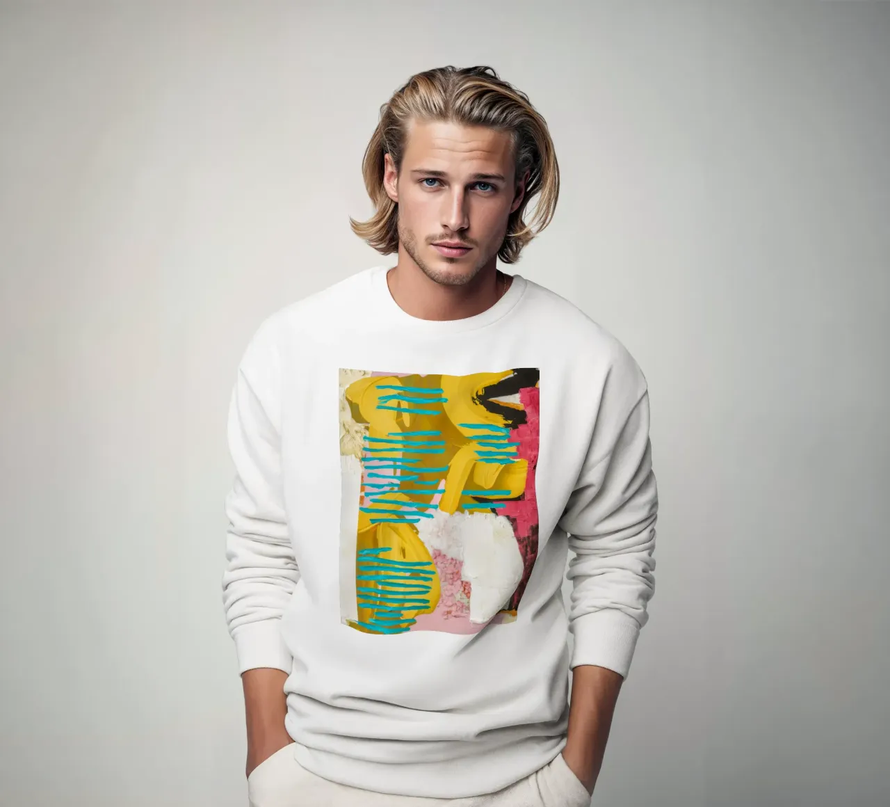 Flusso turchese Collisione felpa da Sublime Layers