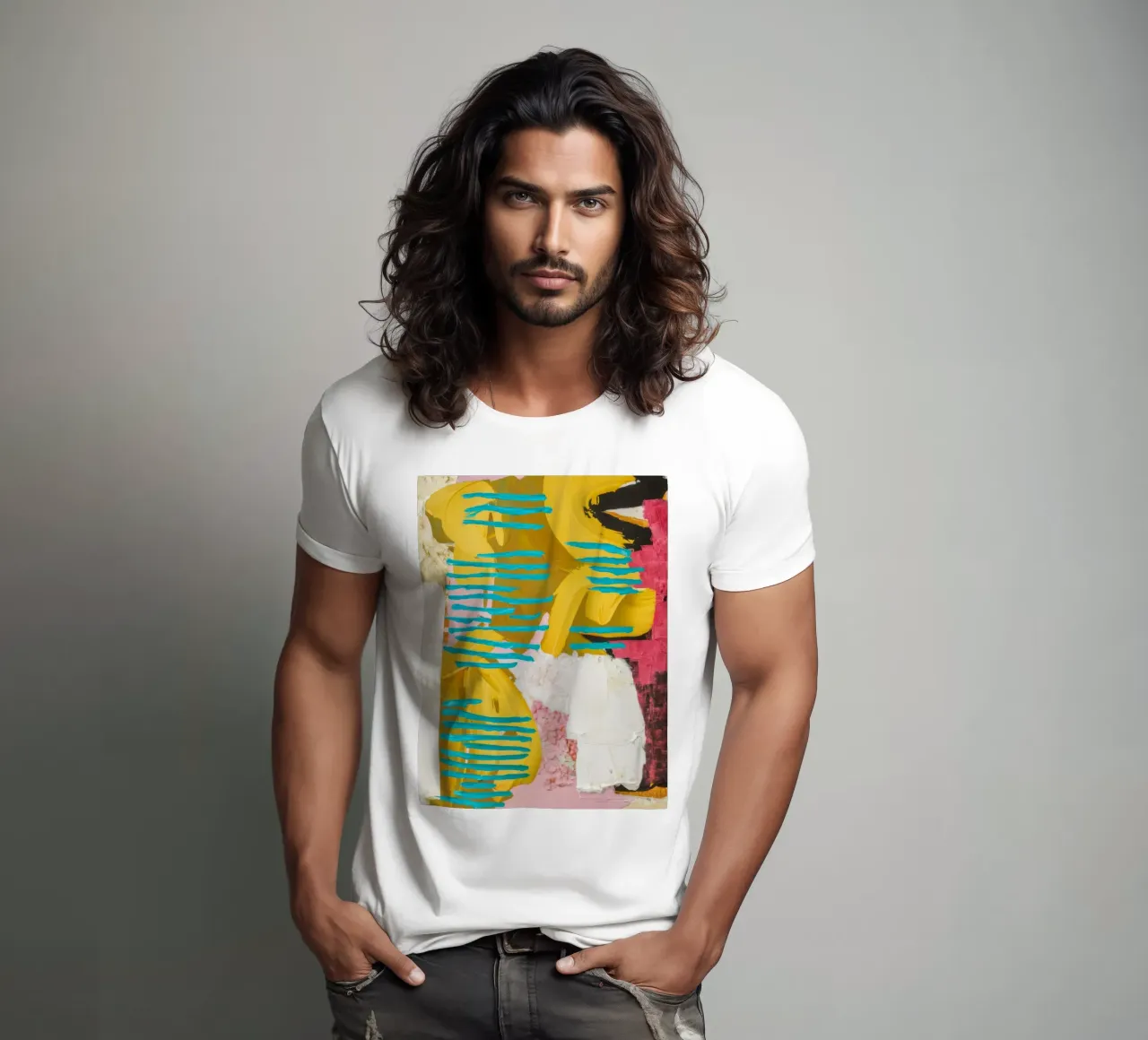 Flusso turchese Collisione t-shirt da Sublime Layers