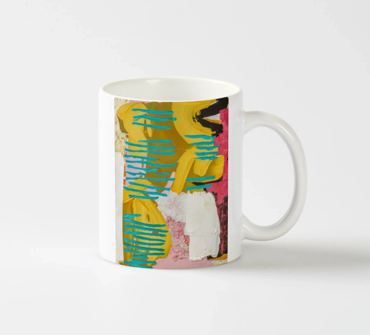 Flusso turchese Collisione tazza in ceramica da Sublime Layers