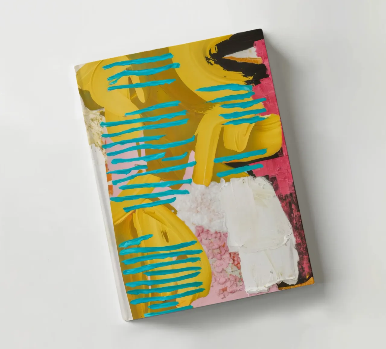 Turquoise Stroom Botsing notitieboek van Sublime Layers