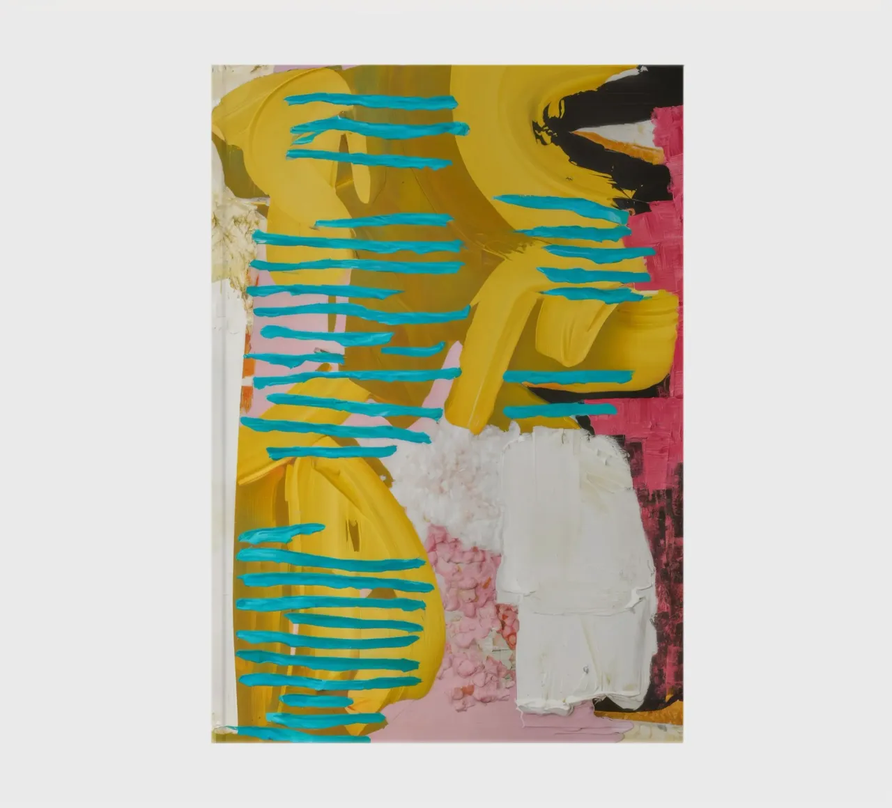 Turquoise Stroom Botsing notitieboek van Sublime Layers