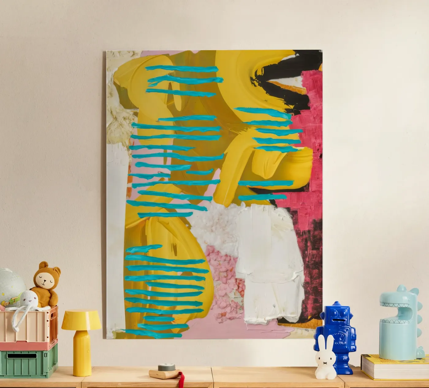 Flusso turchese Collisione plexiglass da Sublime Layers