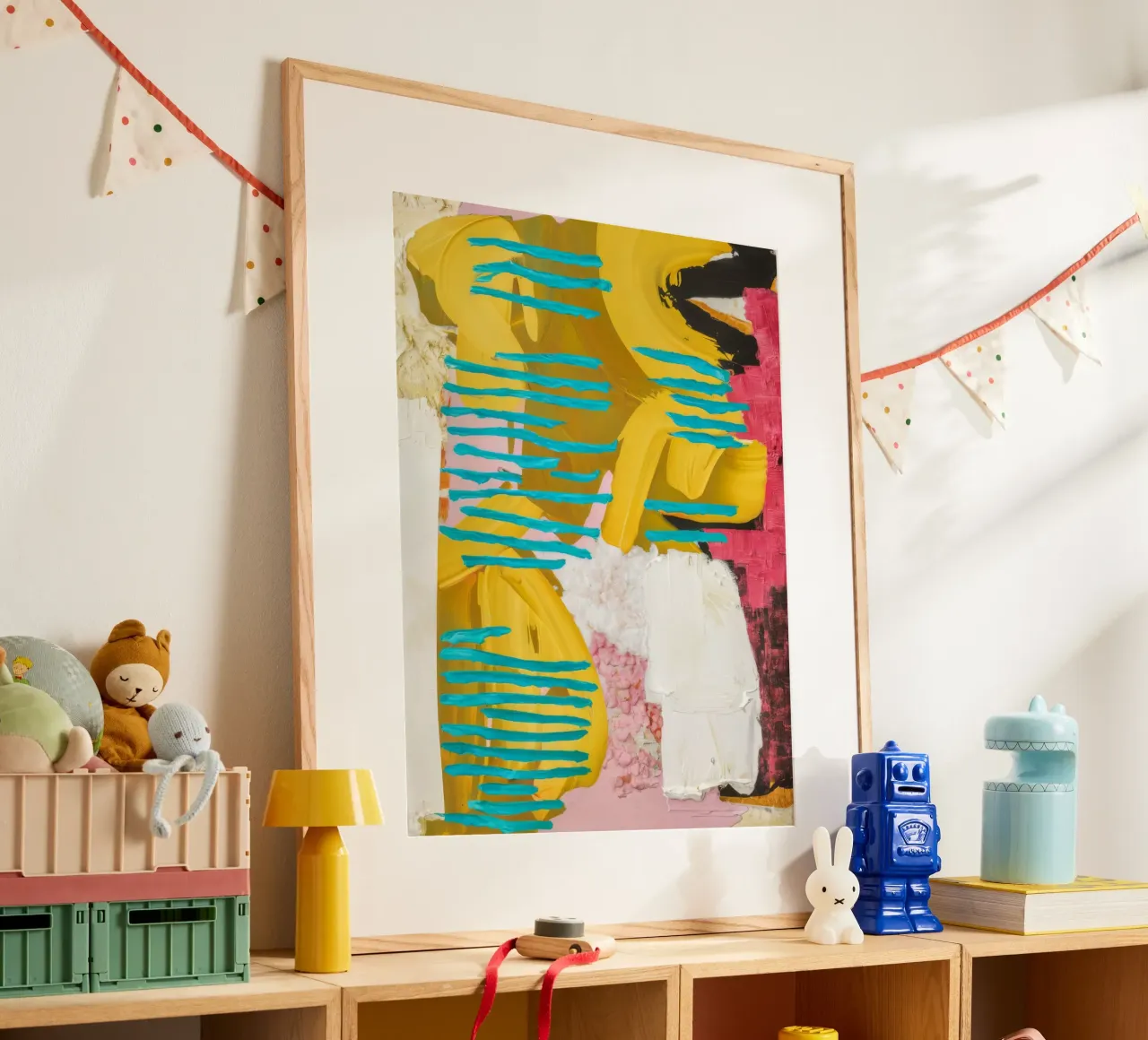 Turquoise Flow Collision poster de Sublime Layers