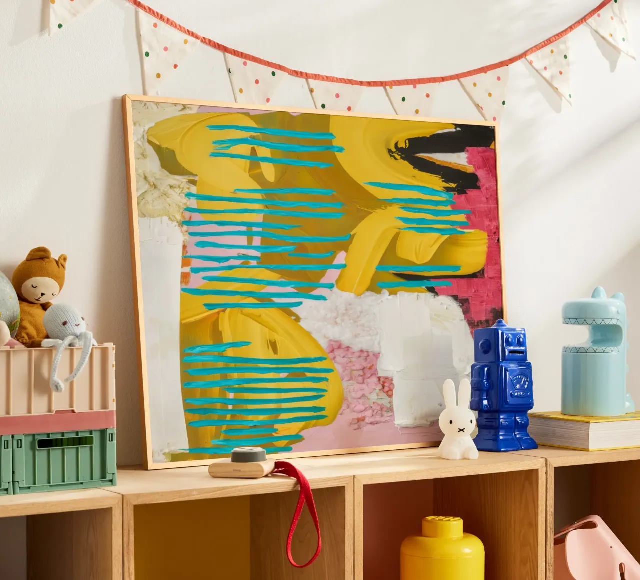 Turquoise Flow Collision poster de Sublime Layers