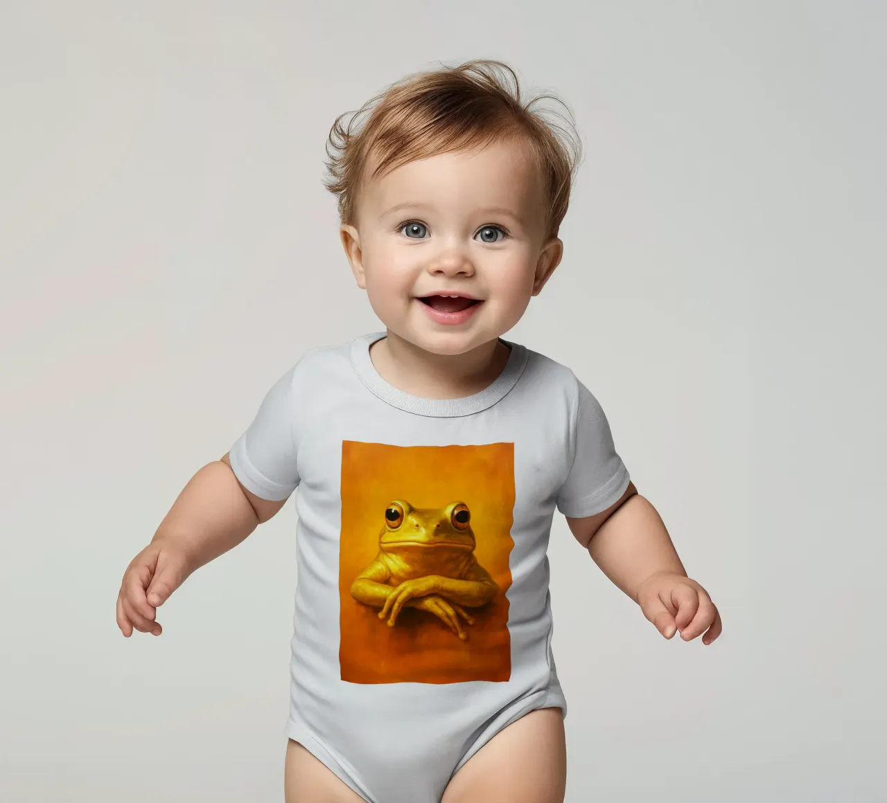 Grenouille grincheuse body bébé de Rawdenox