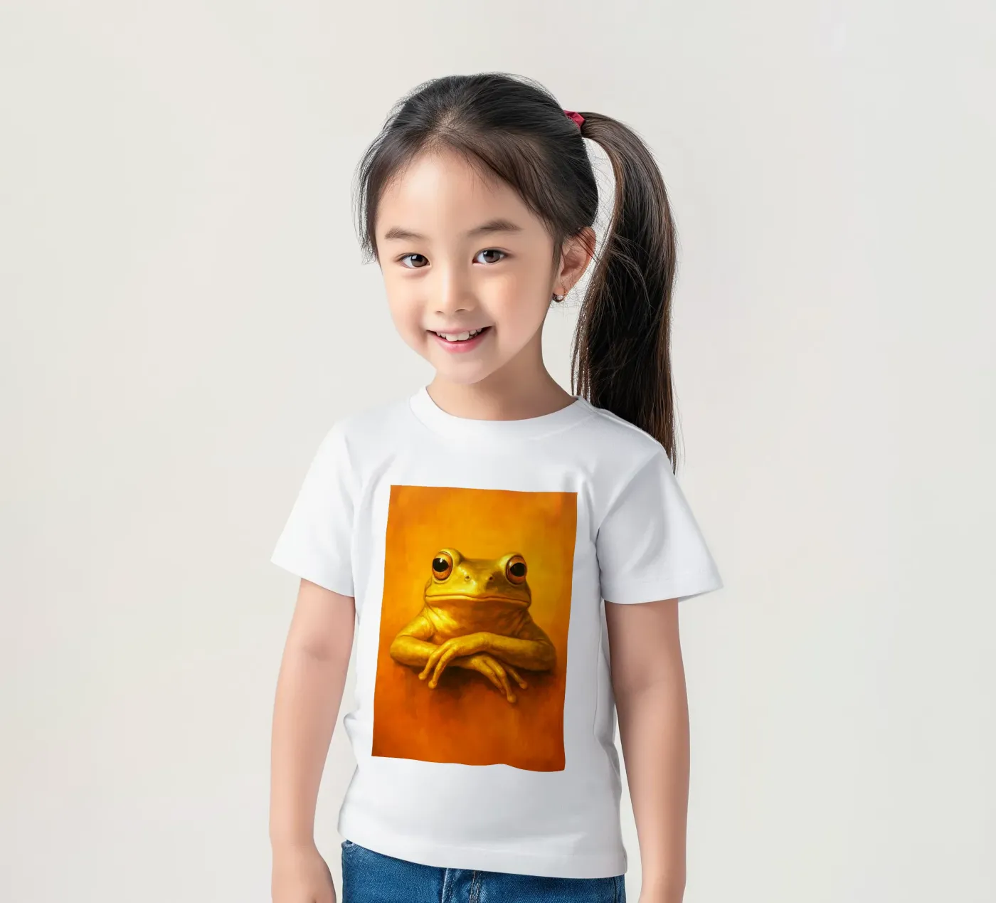Silly Grumpy Frog kids t-shirt by Rawdenox