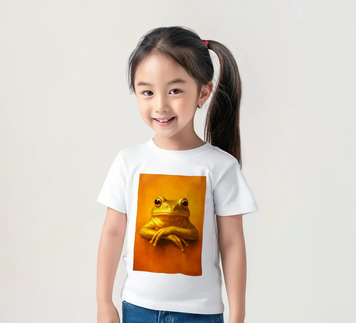 Silly Grumpy Frog kids t-shirt by Rawdenox