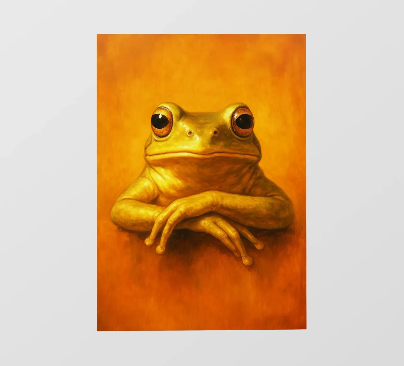 Silly Grumpy Frog fotobehang van Rawdenox