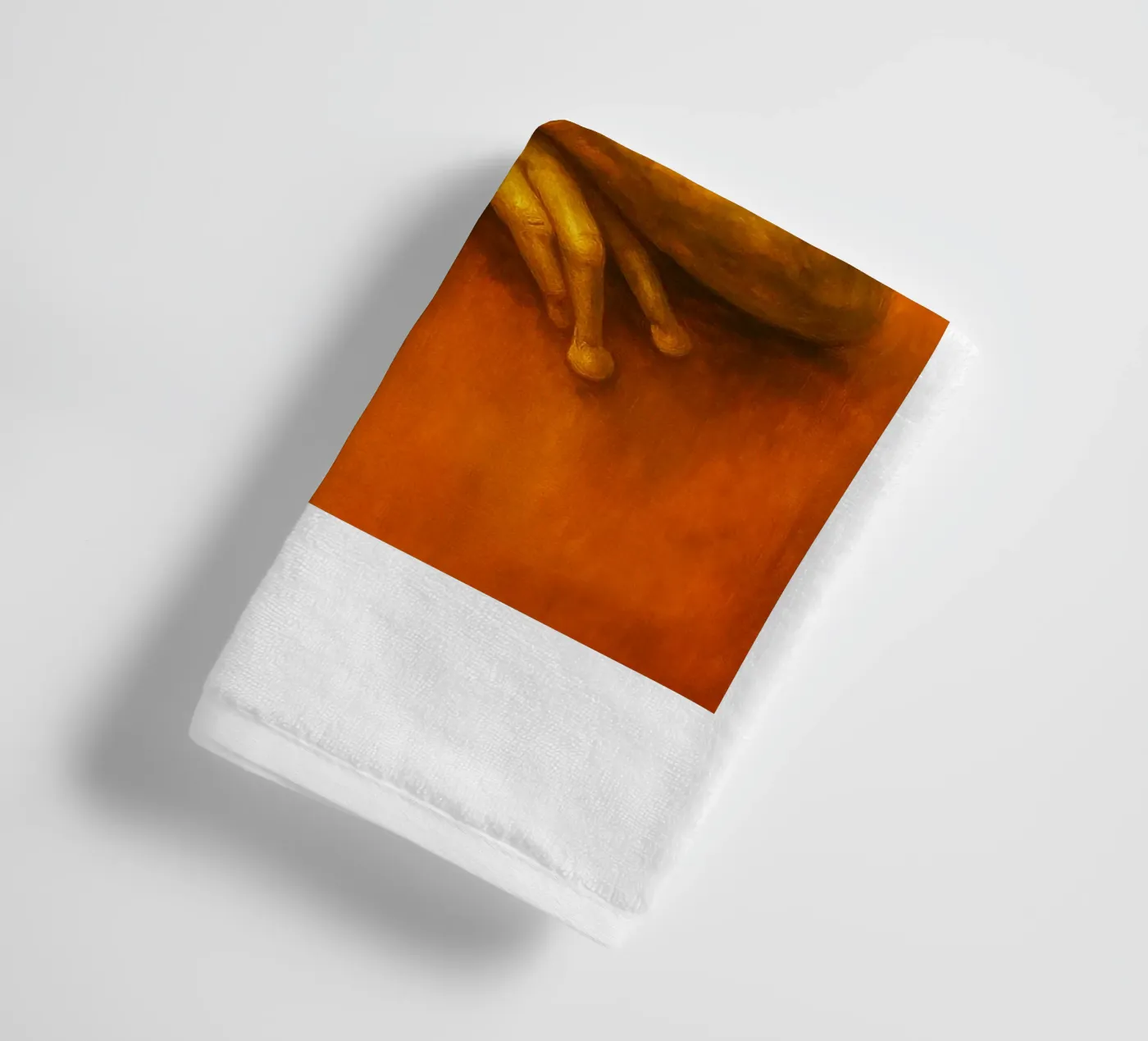 Silly Grumpy Frog towel by Rawdenox