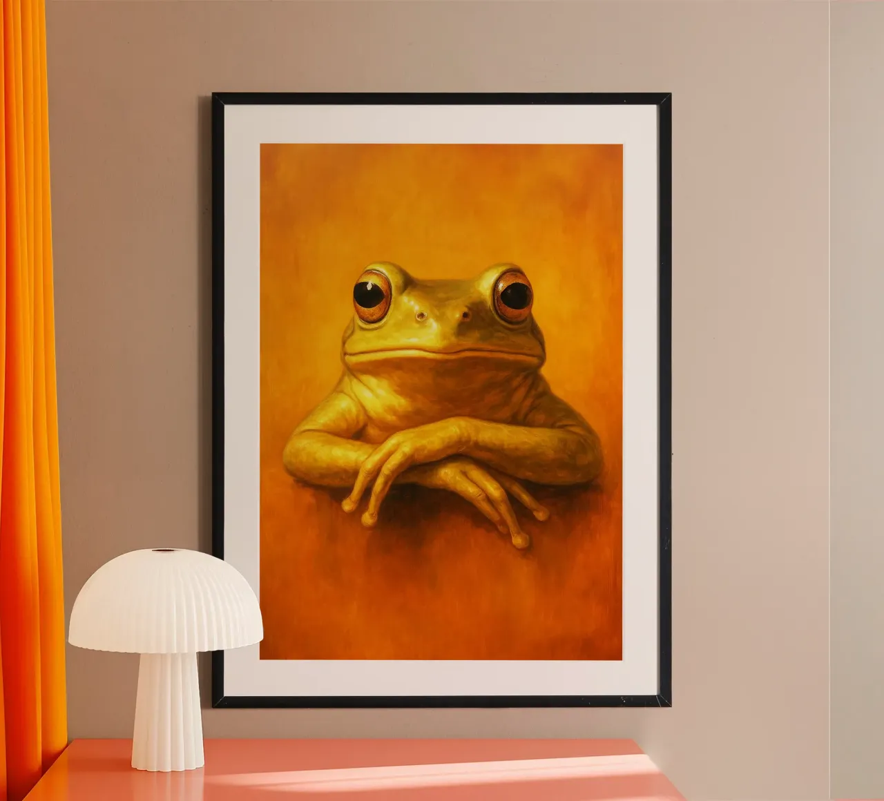 Silly Grumpy Frog poster by Rawdenox