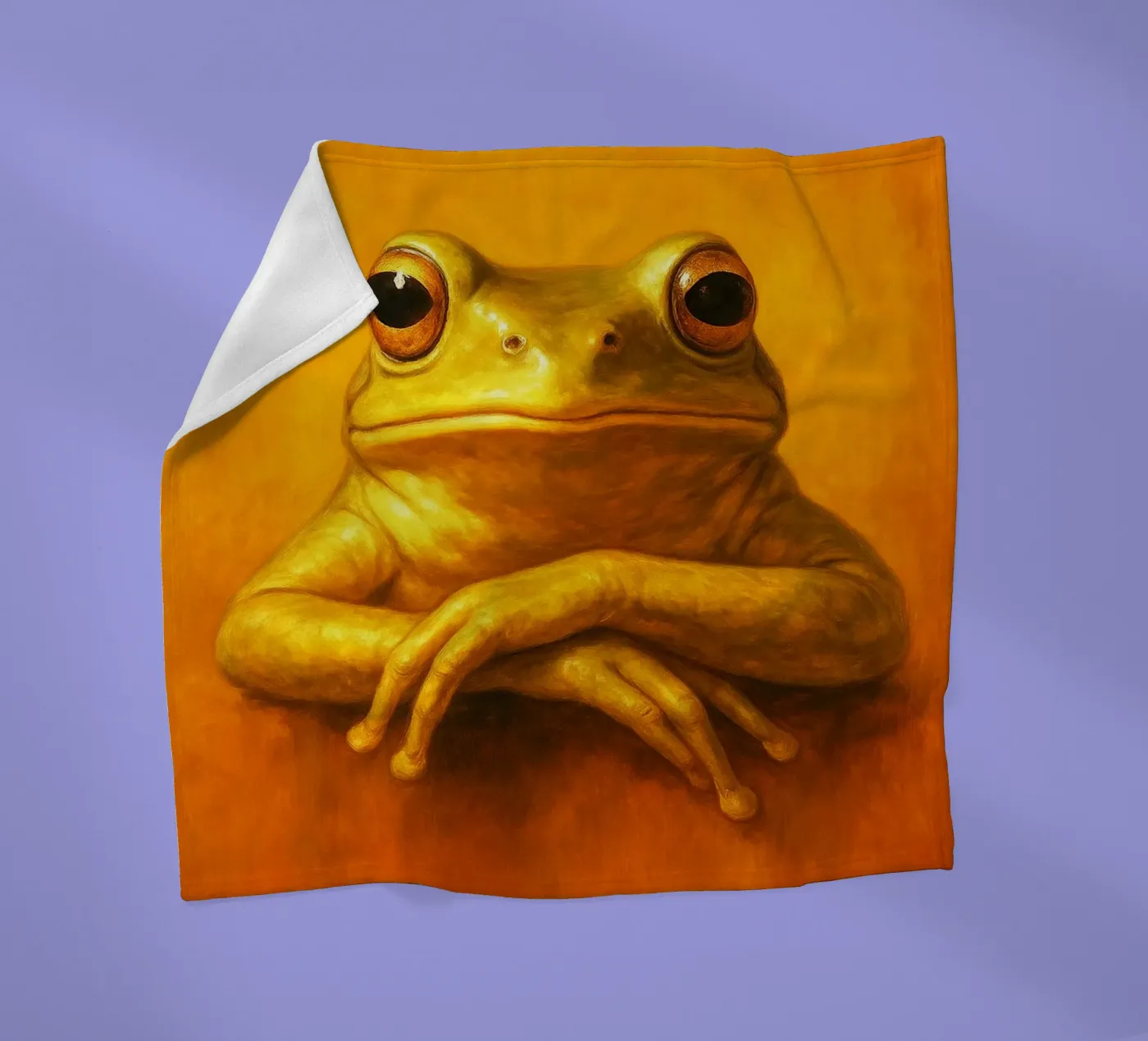 Silly Grumpy Frog coperta in pile da Rawdenox