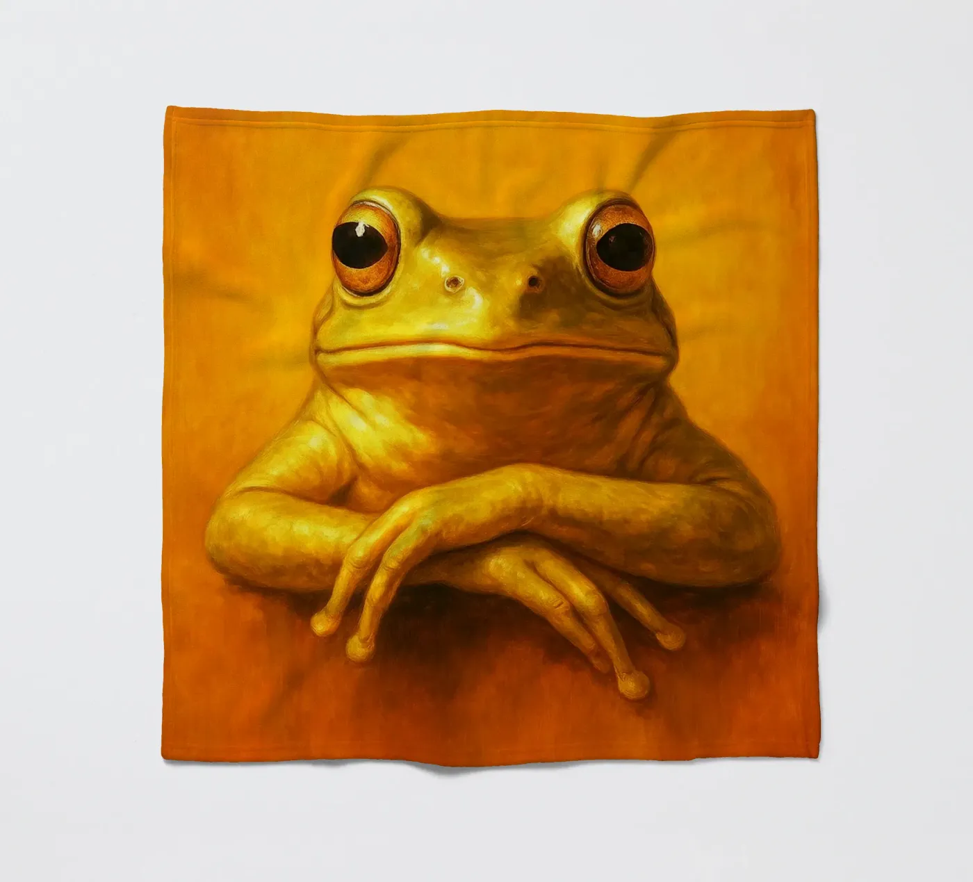 Silly Grumpy Frog coperta in pile da Rawdenox