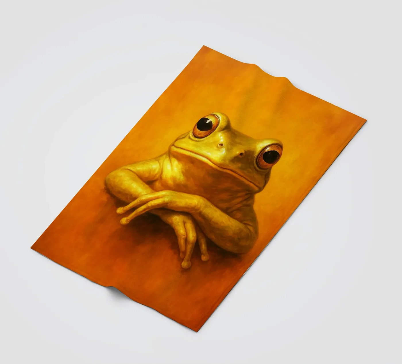 Silly Grumpy Frog coperta in pile da Rawdenox