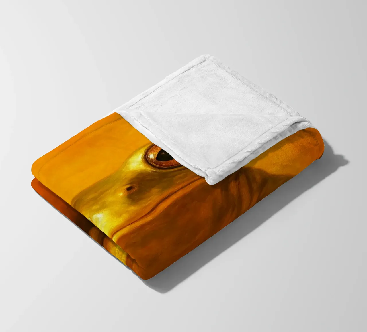 Gekke chagrijnige kikker fleecedeken van Rawdenox