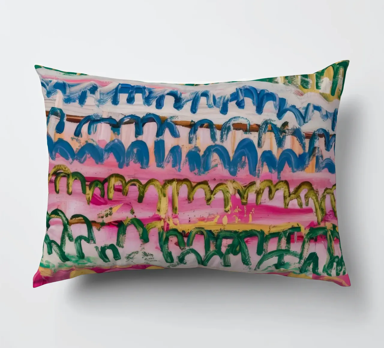 Chromatic Field Cadence decorative cushion by Sublime Layers