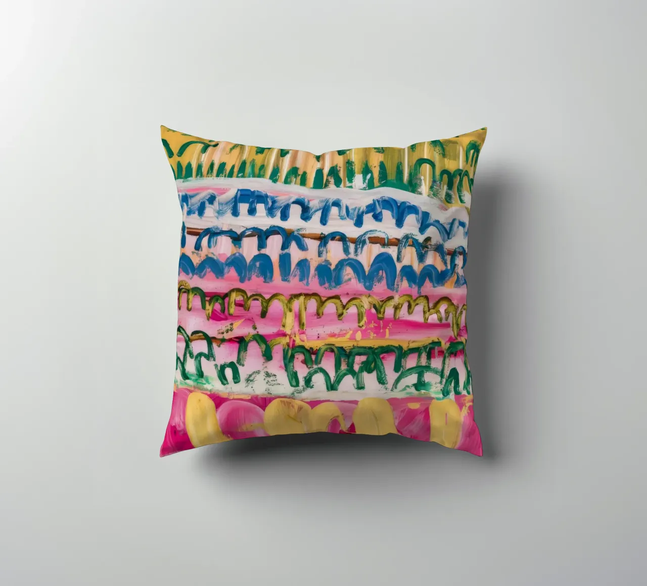 Chromatic Field Cadence decorative cushion by Sublime Layers