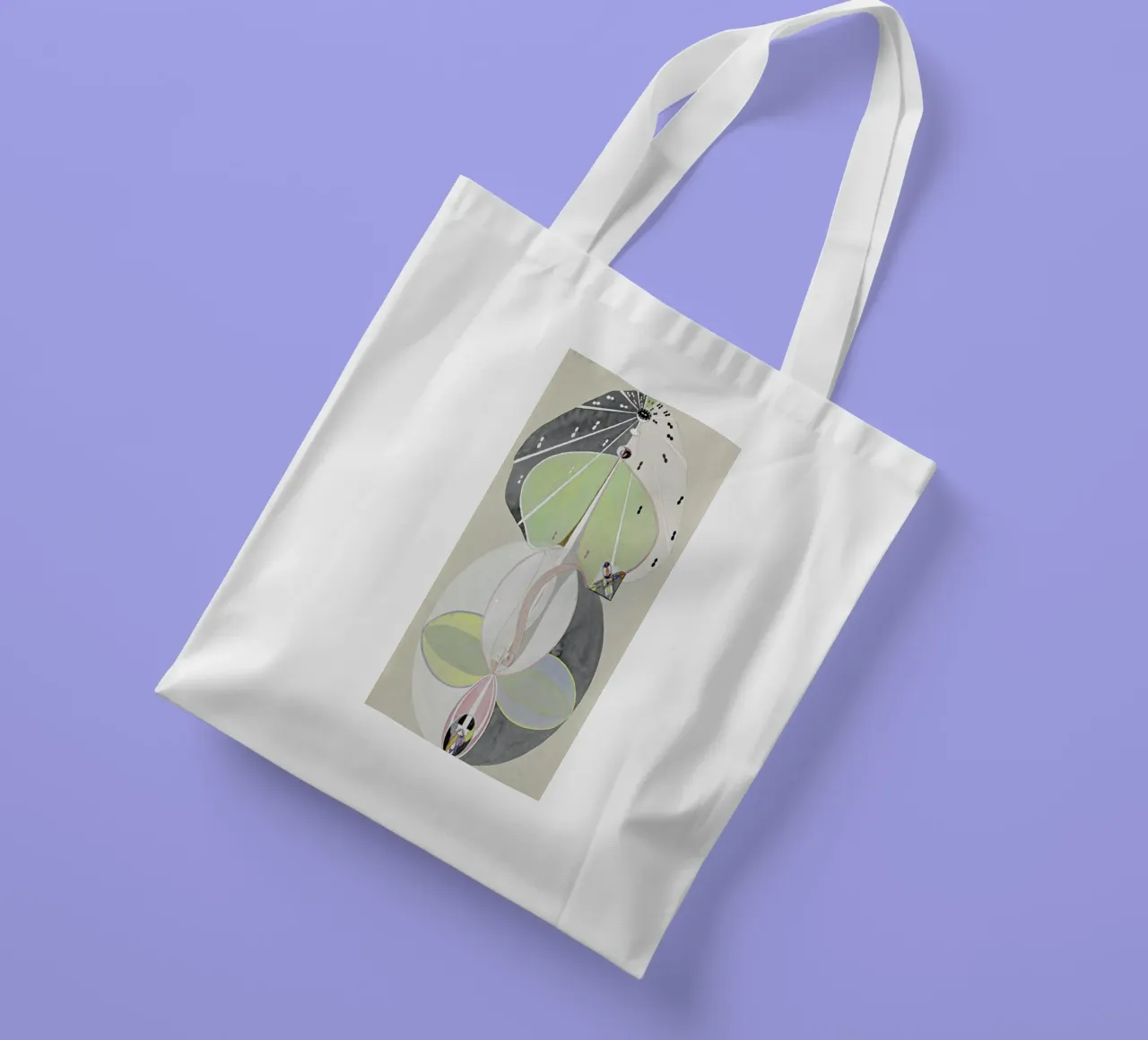 Hilma af Klint - Tree of Knowledge III borsa in juta da Vintage by JUNIQE