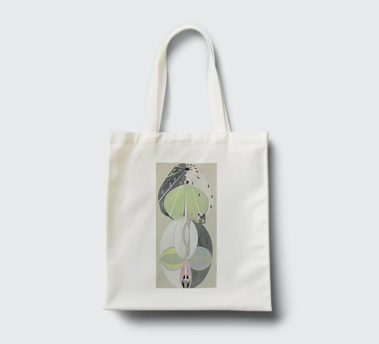 Hilma af Klint - Tree of Knowledge III borsa in juta da Vintage by JUNIQE