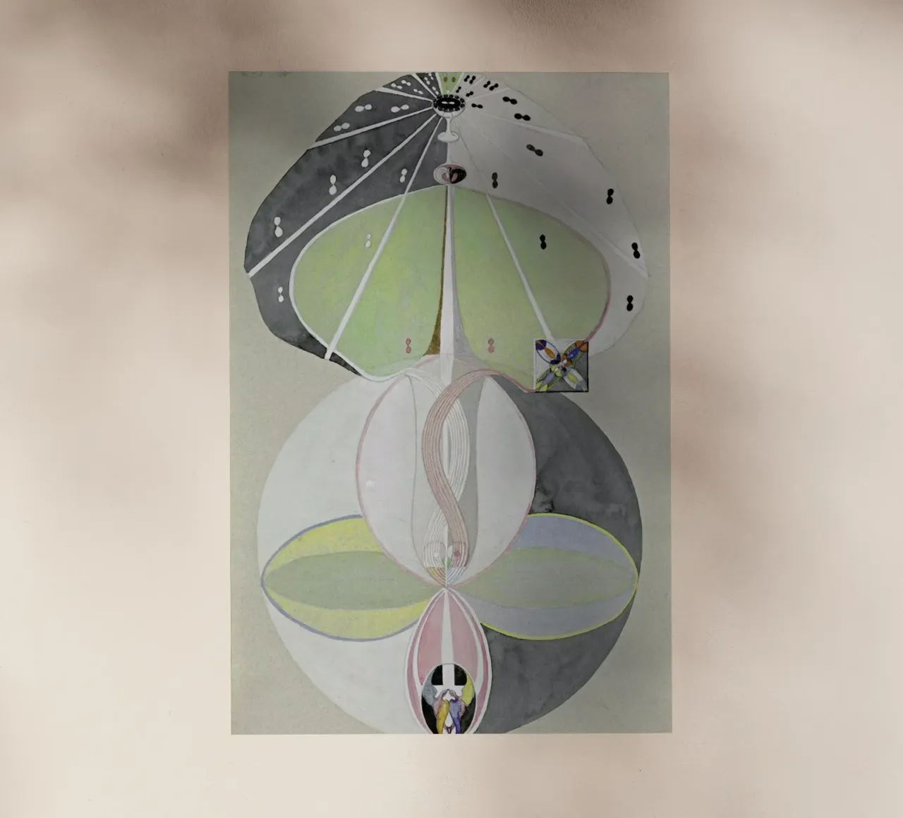 Hilma af Klint - Tree of Knowledge III pellicola backlit da Vintage by JUNIQE