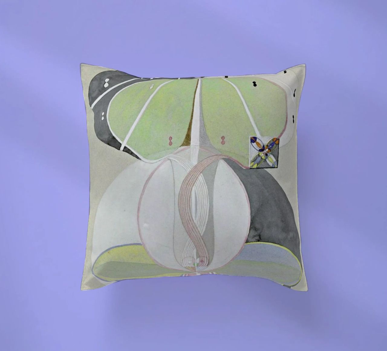 Hilma af Klint - Tree of Knowledge III decorative cushion by Vintage by JUNIQE