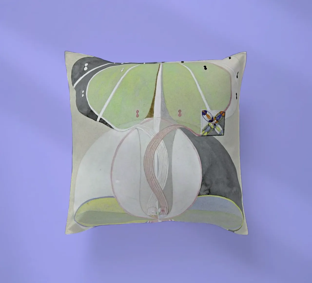 Hilma af Klint - Tree of Knowledge III cuscino da Vintage by JUNIQE