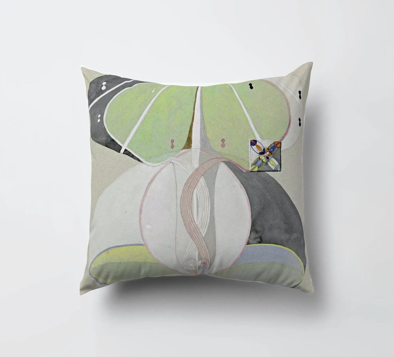 Hilma af Klint - Tree of Knowledge III decorative cushion by Vintage by JUNIQE