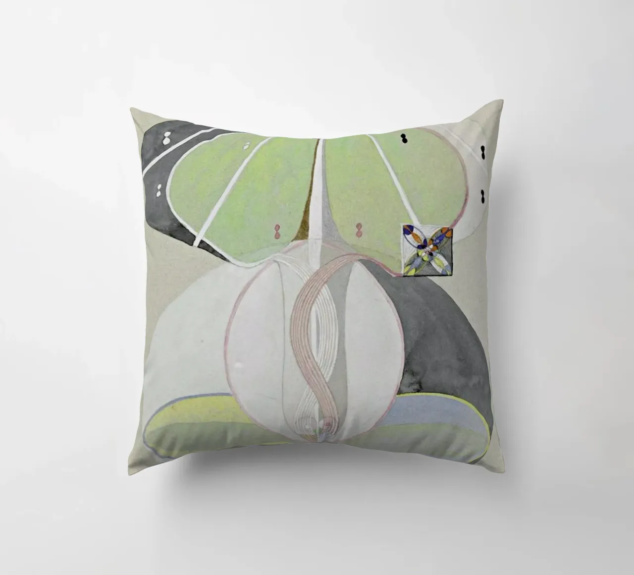 Hilma af Klint - Tree of Knowledge III decorative cushion by Vintage by JUNIQE
