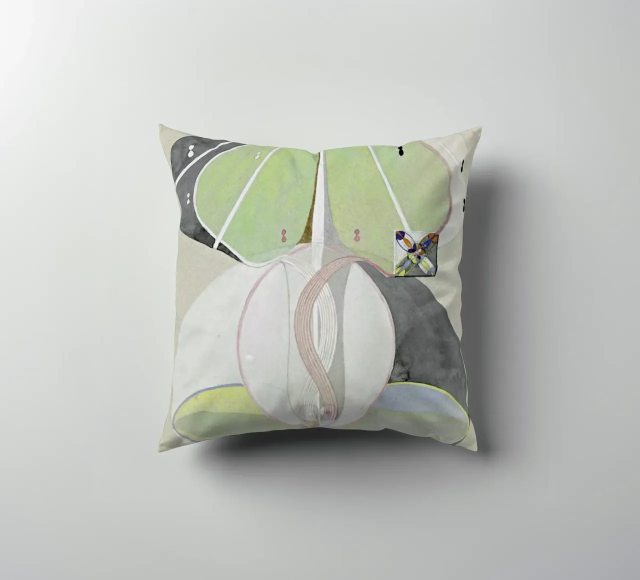 Hilma af Klint - Tree of Knowledge III cuscino da Vintage by JUNIQE