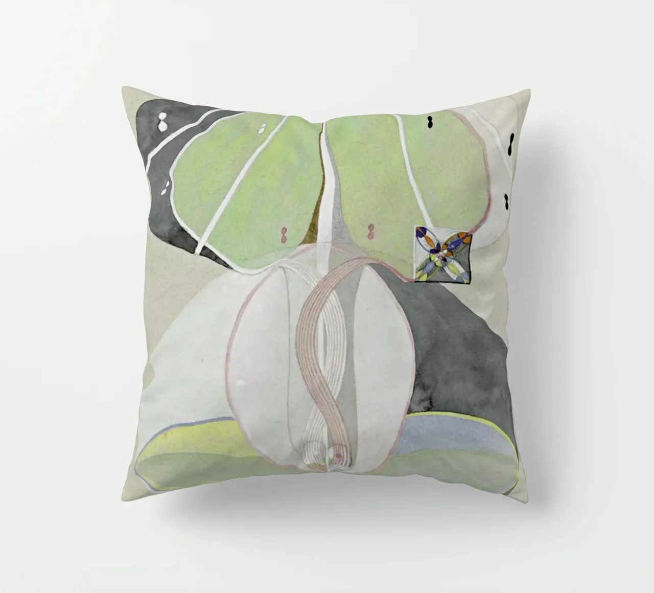 Hilma af Klint - Tree of Knowledge III cuscino da Vintage by JUNIQE