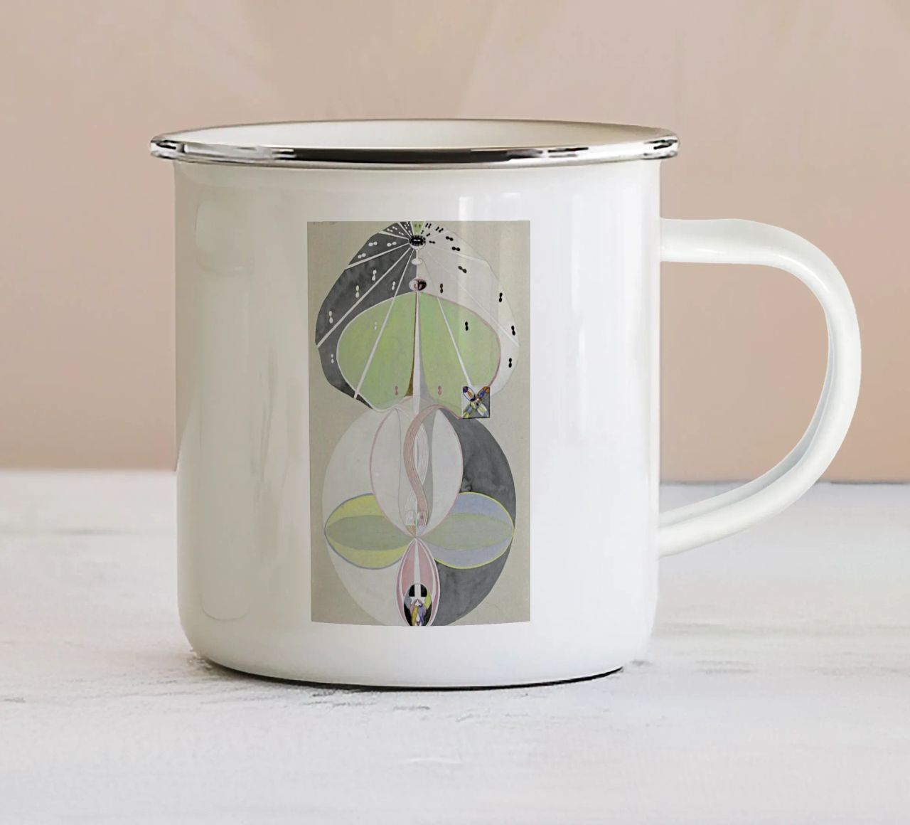 Hilma af Klint - Tree of Knowledge III enamel mug by Vintage by JUNIQE
