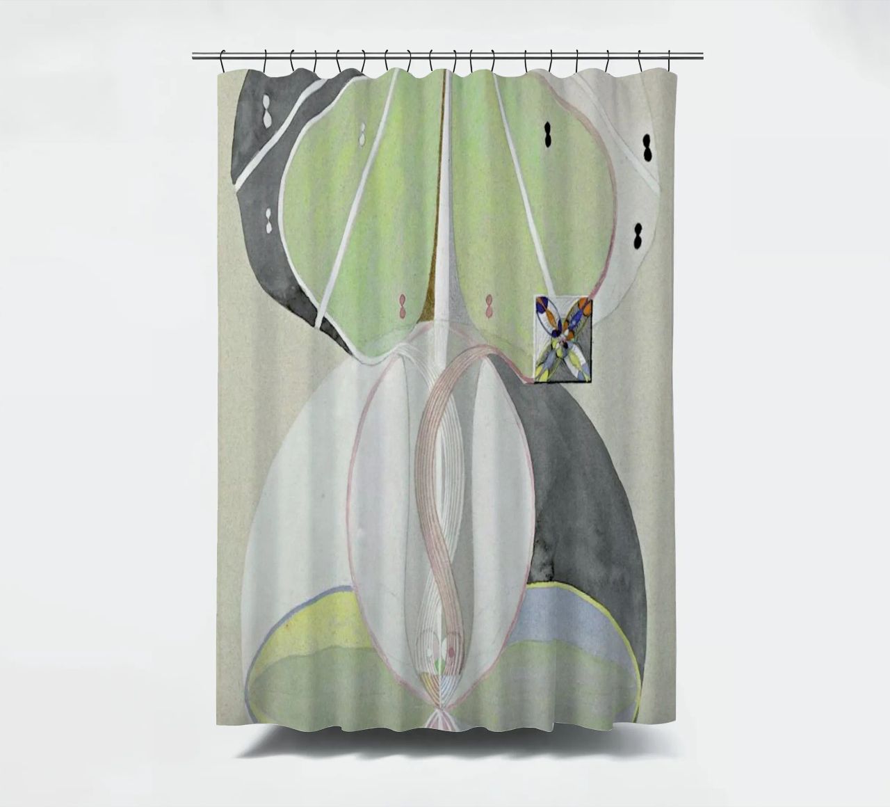 Hilma af Klint - Tree of Knowledge III shower curtain by Vintage by JUNIQE