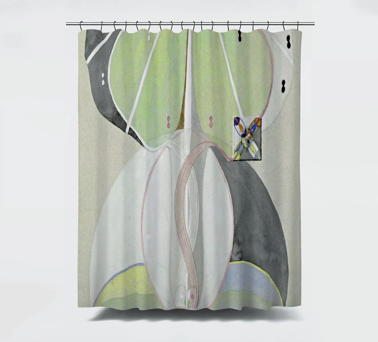 Hilma af Klint - Tree of Knowledge III shower curtain by Vintage by JUNIQE