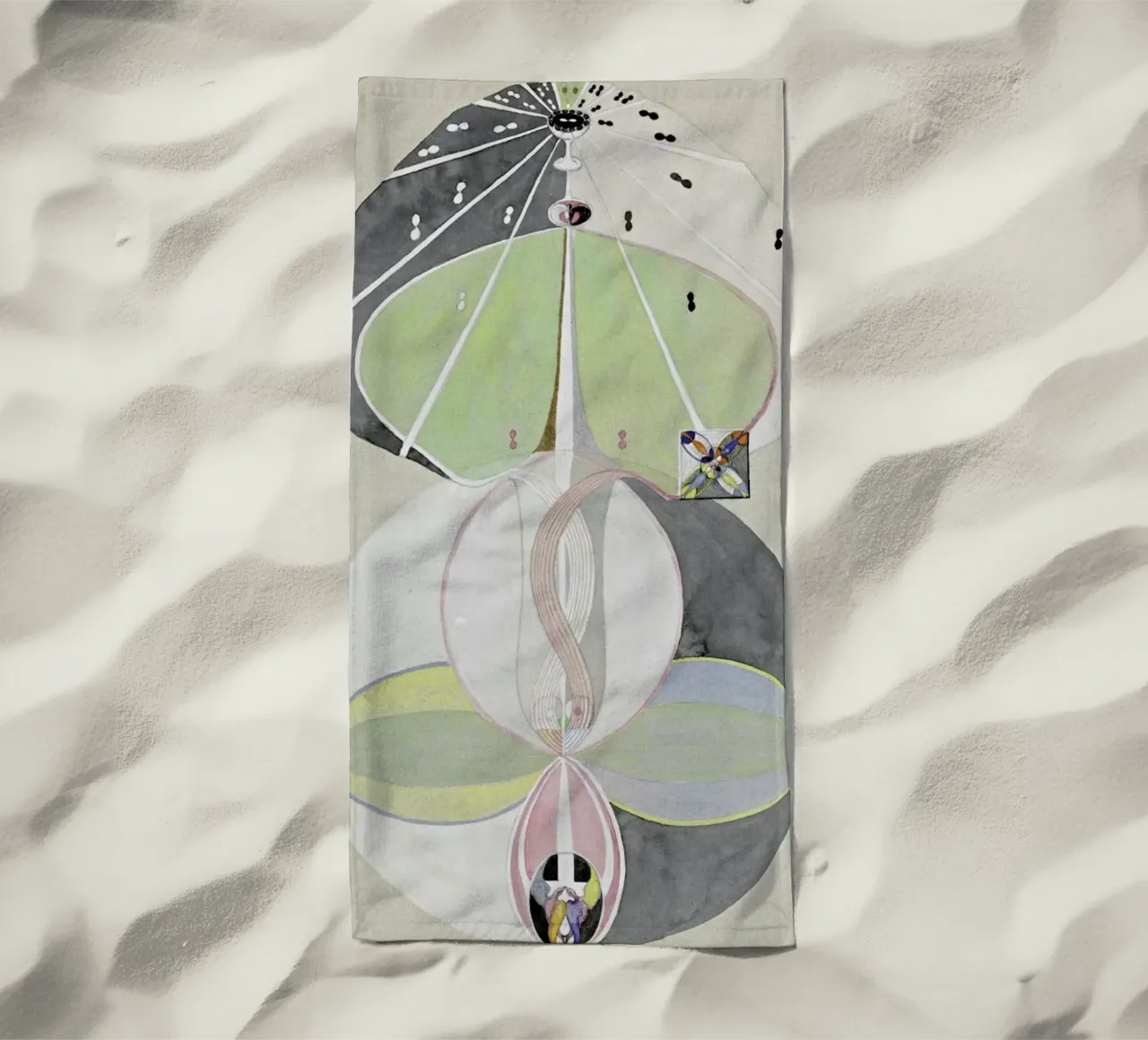 Hilma af Klint - Tree of Knowledge III telo mare da Vintage by JUNIQE