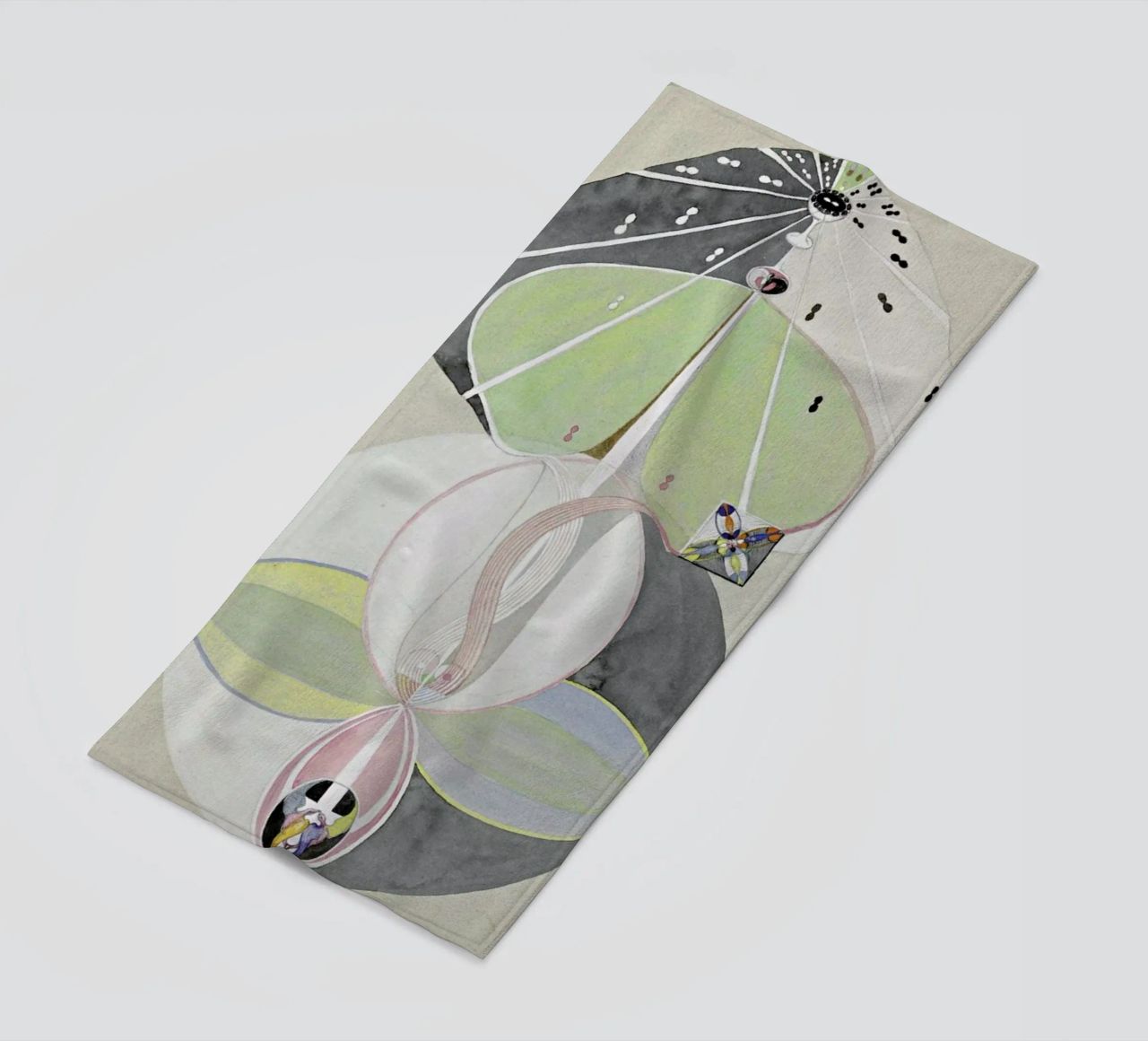 Hilma af Klint - Tree of Knowledge III beach towel by Vintage by JUNIQE