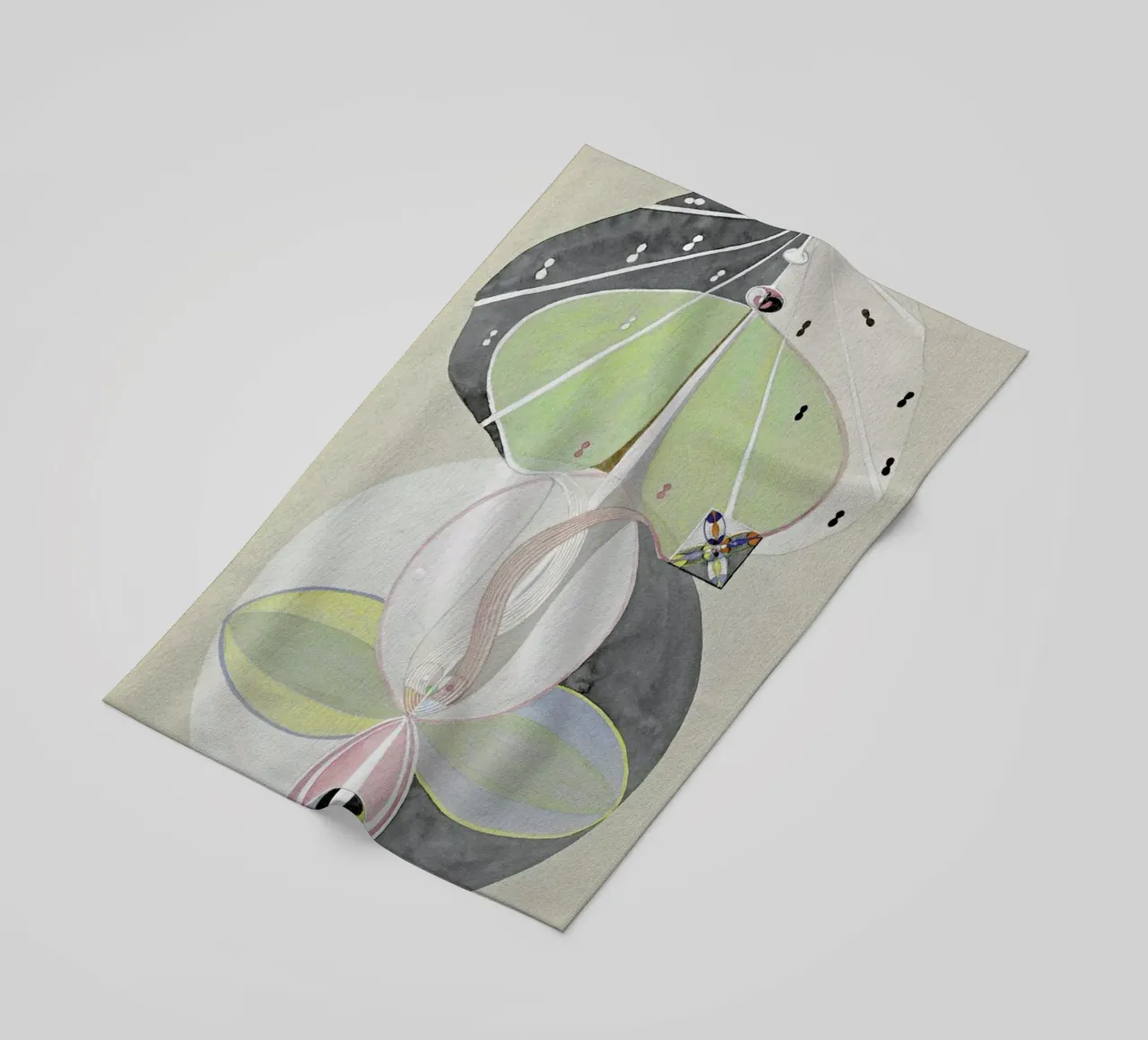 Hilma af Klint - Tree of Knowledge III telo mare da Vintage by JUNIQE