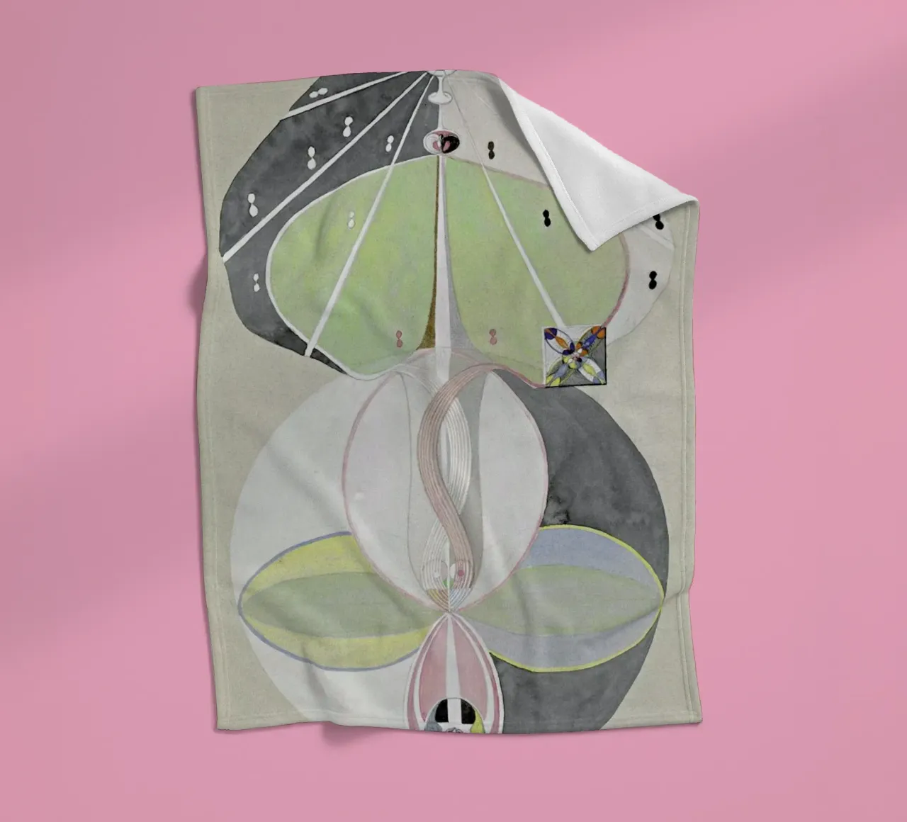 Hilma af Klint - Tree of Knowledge III coperta in pile da Vintage by JUNIQE