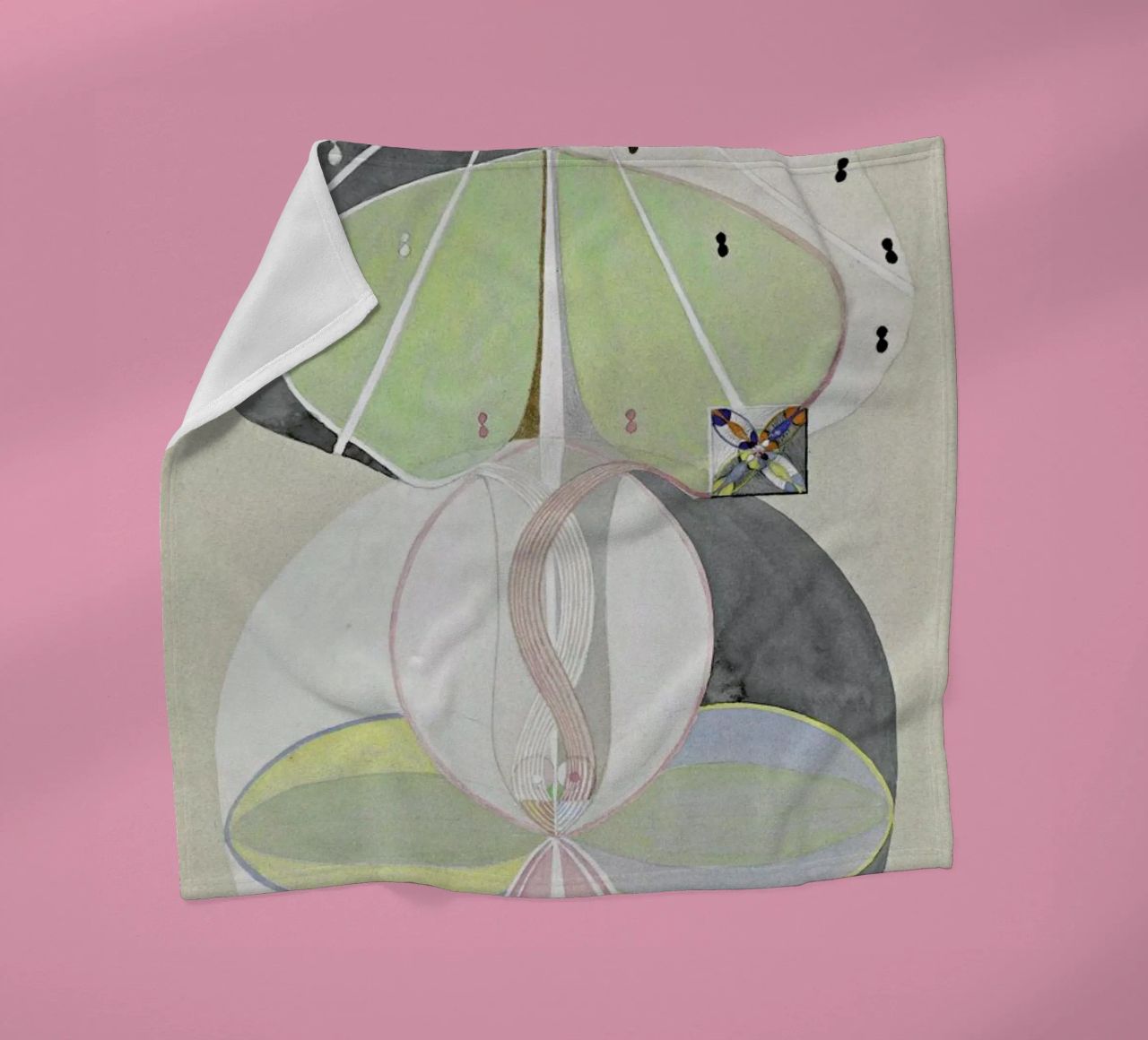 Hilma af Klint - Tree of Knowledge III fleece blanket by Vintage by JUNIQE