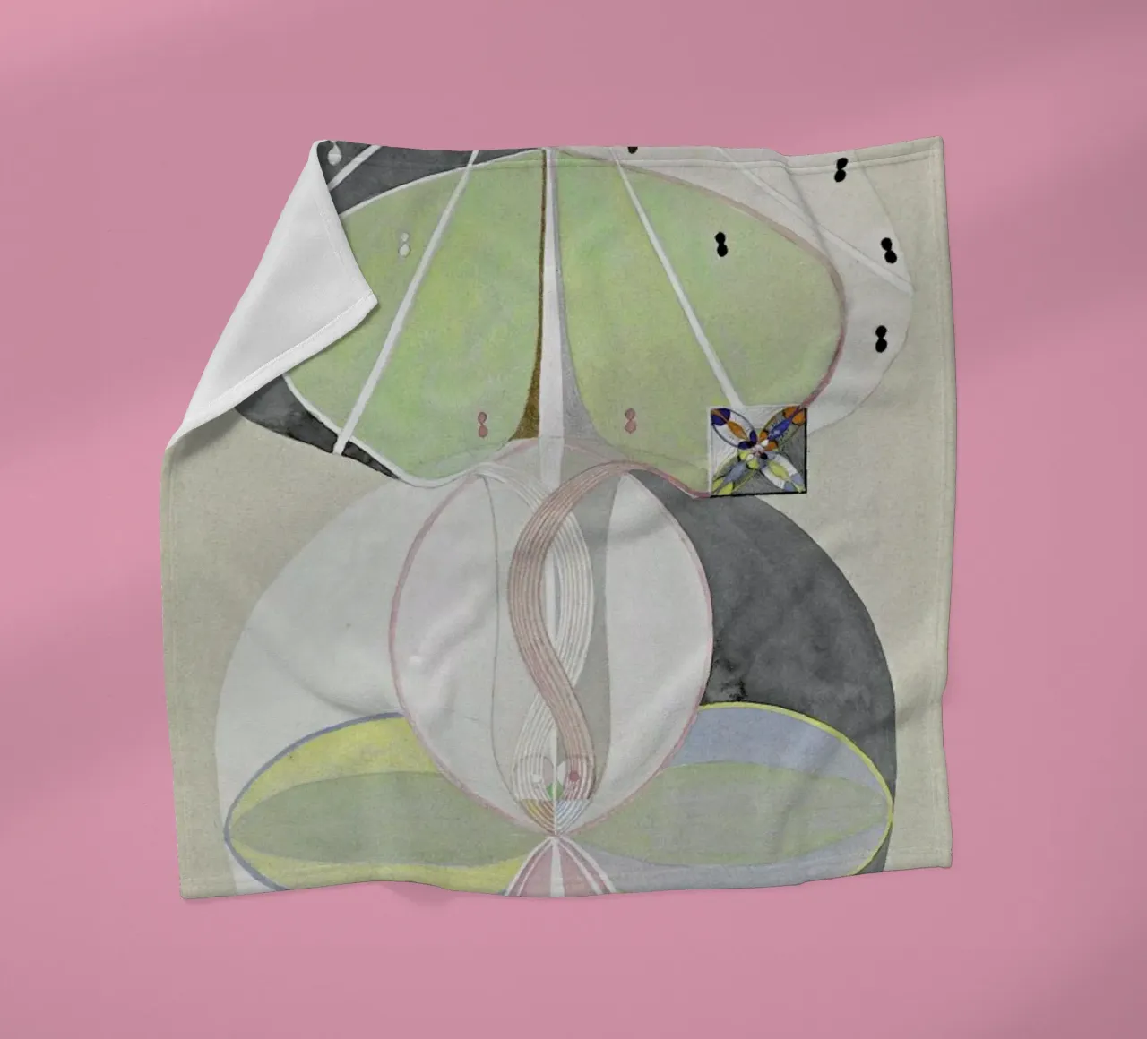 Hilma af Klint - Tree of Knowledge III fleece blanket by Vintage by JUNIQE