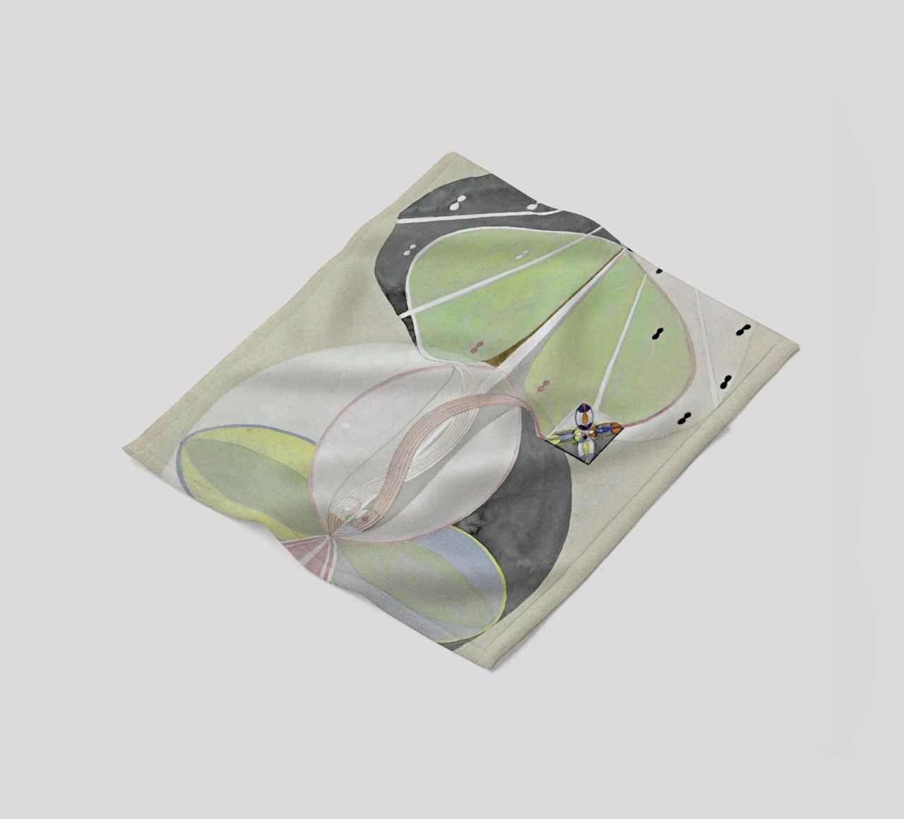 Hilma af Klint - Tree of Knowledge III fleece blanket by Vintage by JUNIQE