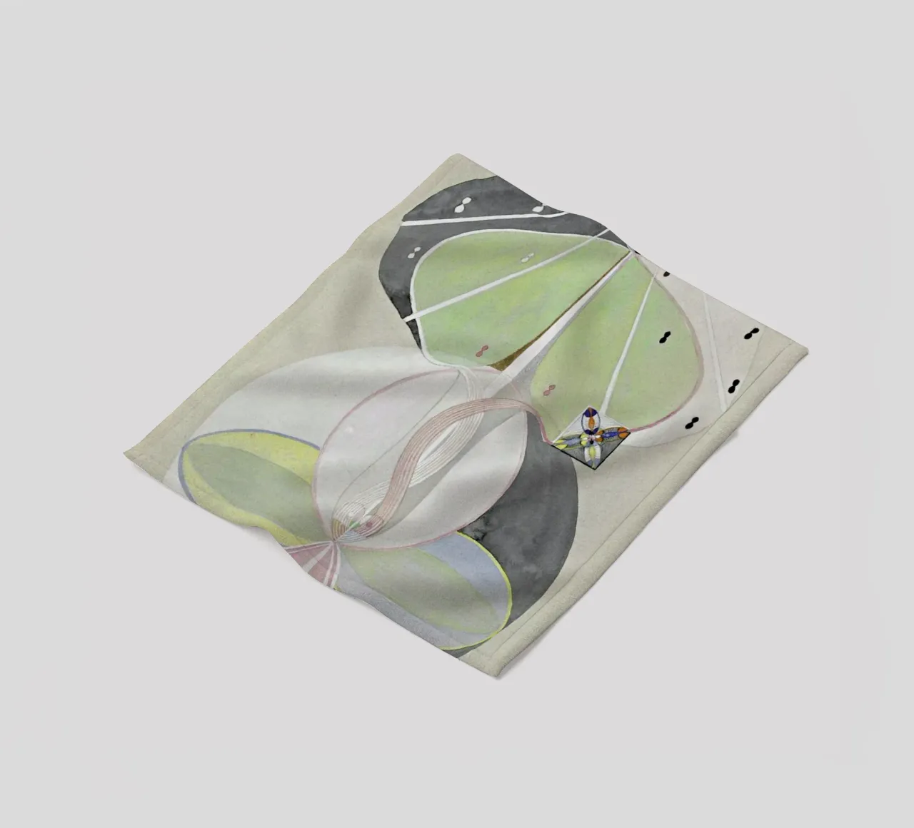 Hilma af Klint - Tree of Knowledge III Fleecedecke von Vintage by JUNIQE
