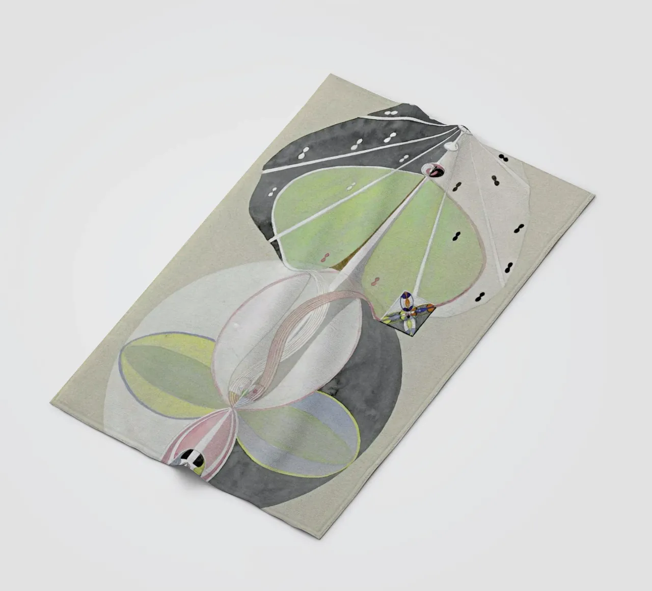 Hilma af Klint - Tree of Knowledge III coperta in pile da Vintage by JUNIQE