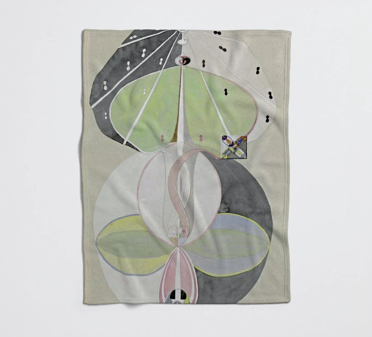 Hilma af Klint - Tree of Knowledge III fleece blanket by Vintage by JUNIQE