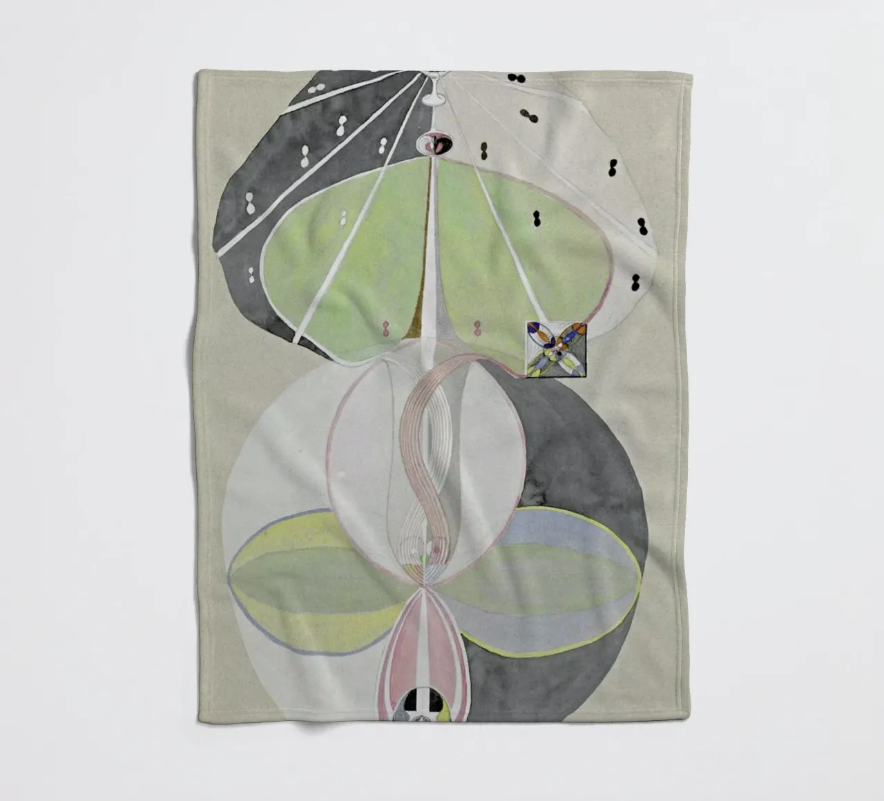 Hilma af Klint - Tree of Knowledge III coperta in pile da Vintage by JUNIQE