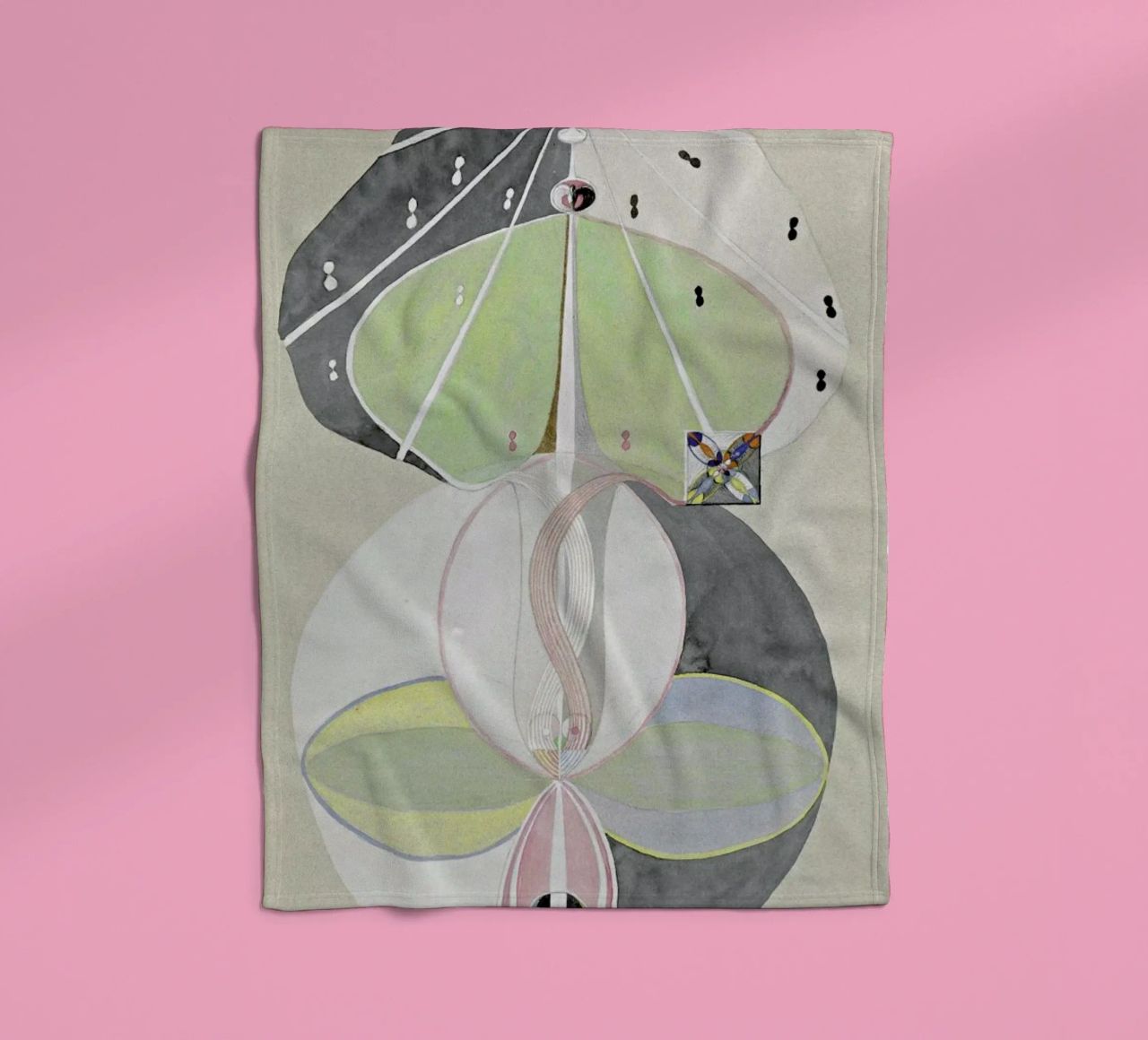 Hilma af Klint - Tree of Knowledge III fleece blanket by Vintage by JUNIQE